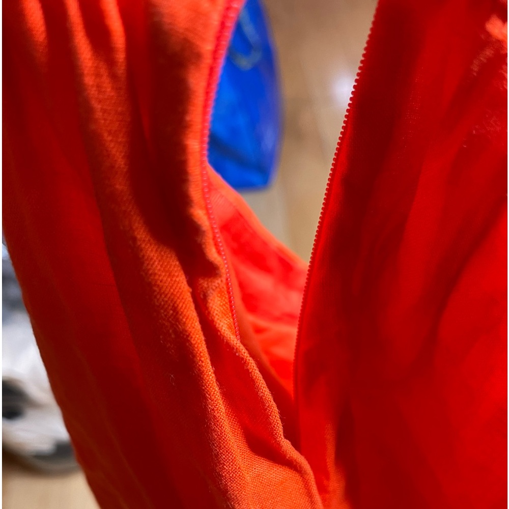 J.crew linen cotton wrap mini red skirt size 10 - Picture 8 of 14